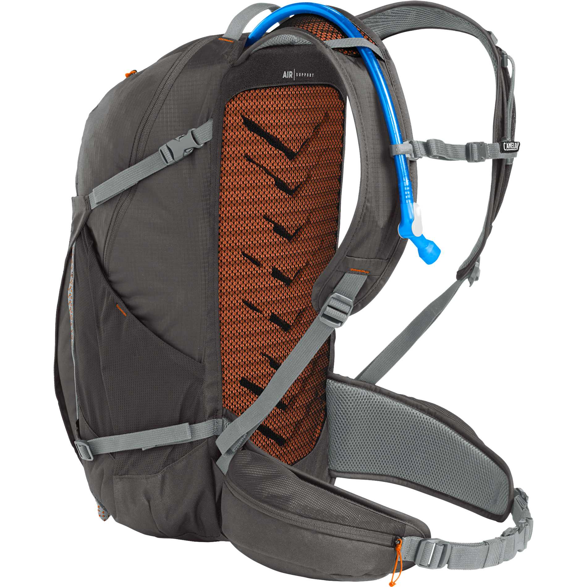 Left View of Gray Camelbak Rim Runner x30 Hydration Pack