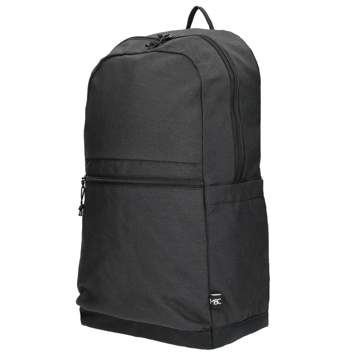 Left View of Gray Merchant & Craft Recycled 17" Laptop Backpack plain