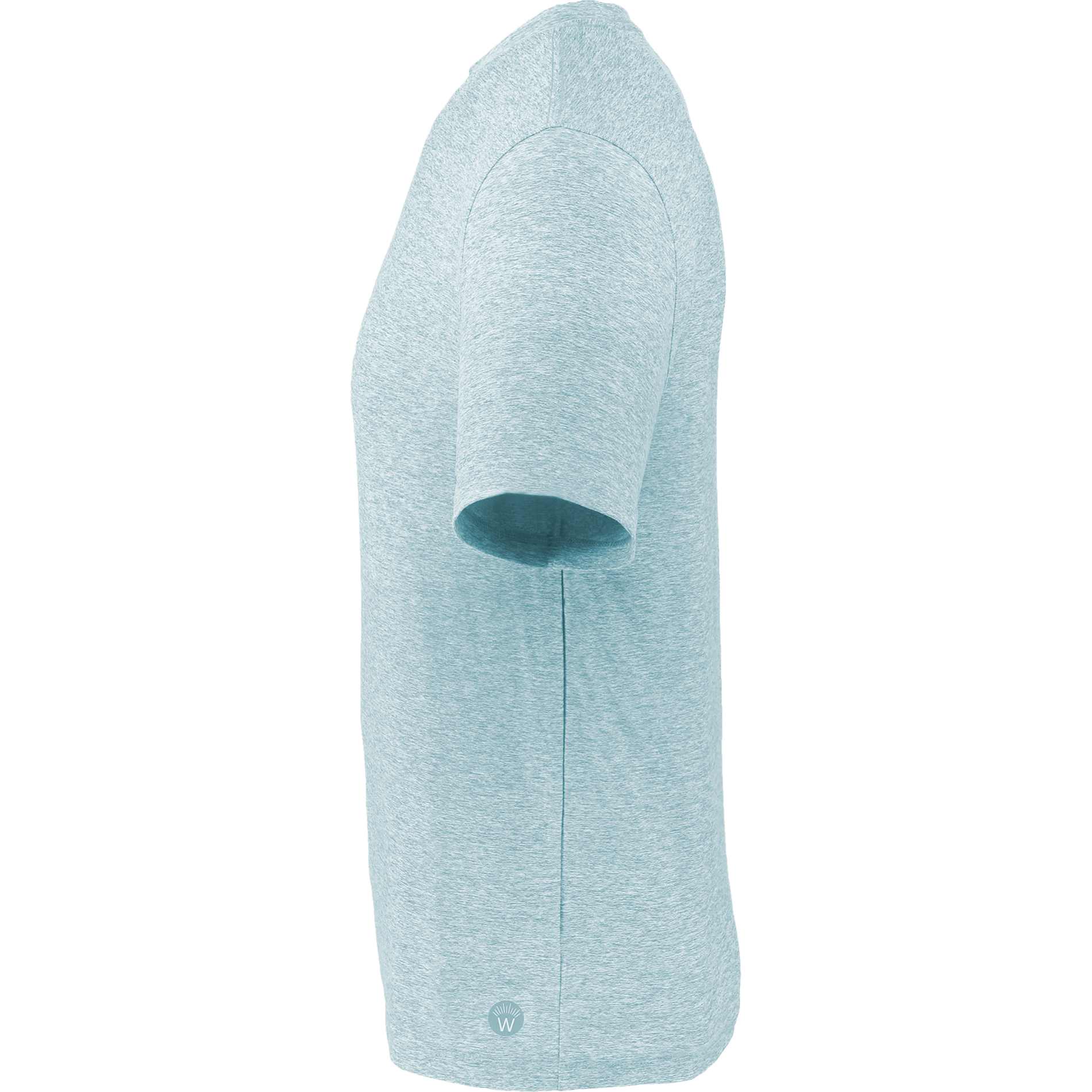 Left View of Green WELLABLE Men's Short Sleeve Tee plain