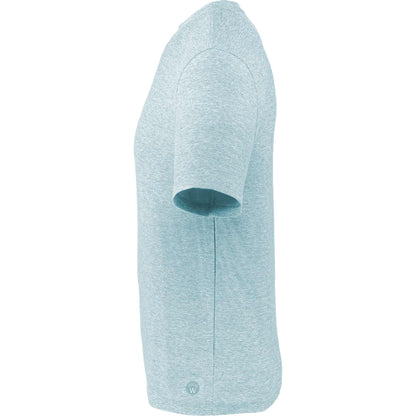 Left View of Green WELLABLE Men's Short Sleeve Tee plain