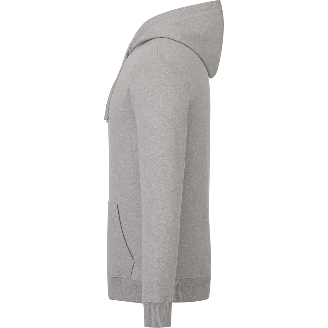 Left View of Grey tentree Organic Cotton Classic Hoodie - Men's plain