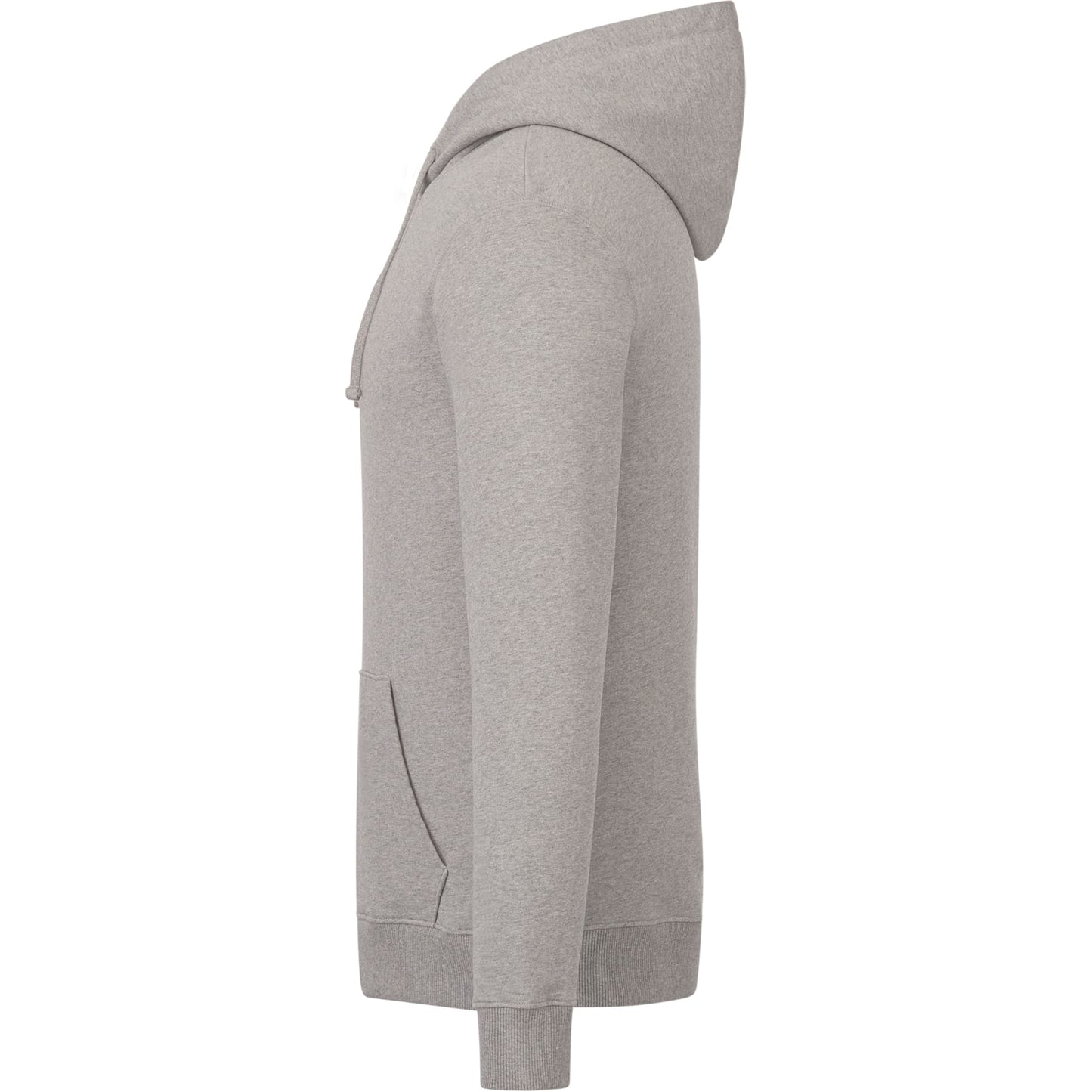 Left View of Grey tentree Organic Cotton Classic Hoodie - Men's plain