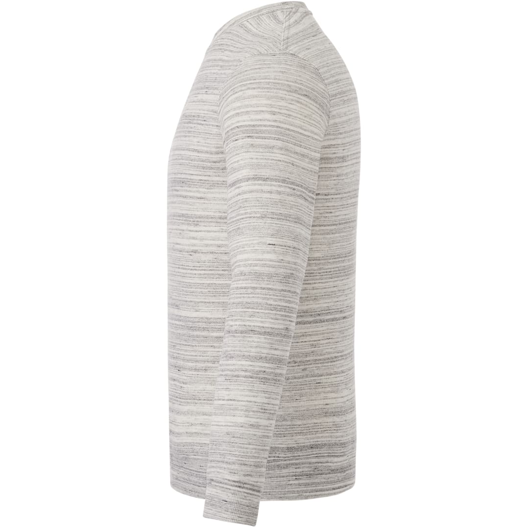 Left View of Grey tentree Space Dye Classic Crew - Men's plain