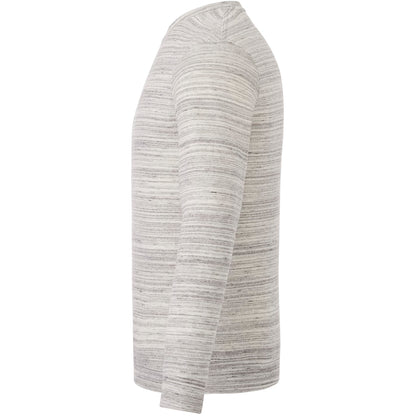 Left View of Grey tentree Space Dye Classic Crew - Men's plain