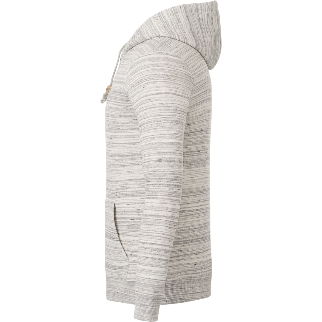 Left View of Grey tentree Space Dye Classic Hoodie - Men's plain