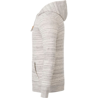 Left View of Grey tentree Space Dye Classic Hoodie - Men's plain