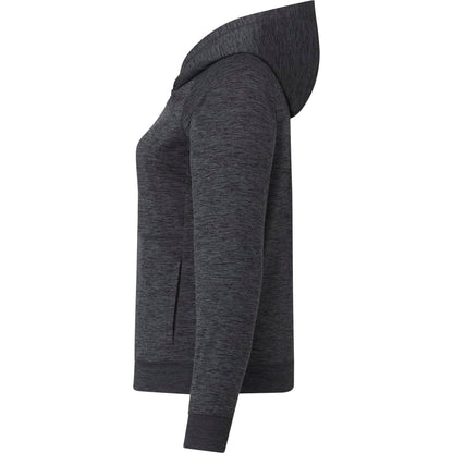 Left View of Grey tentree Stretch Knit Quarter Zip - Women's plain