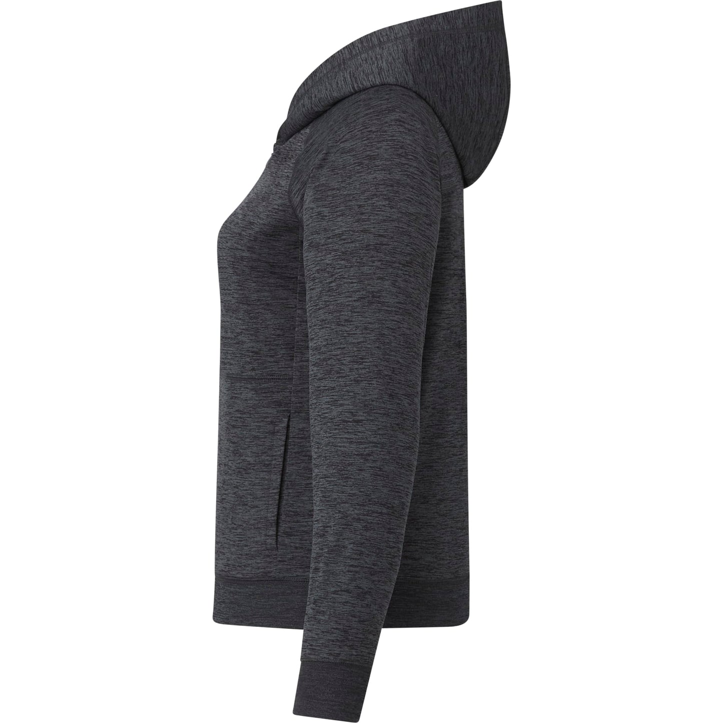 Left View of Grey tentree Stretch Knit Quarter Zip - Women's plain
