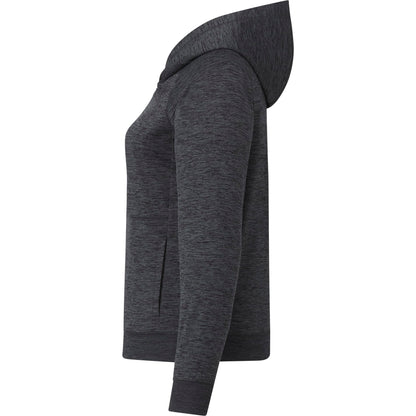 Left View of Grey tentree Stretch Knit Quarter Zip - Women's plain