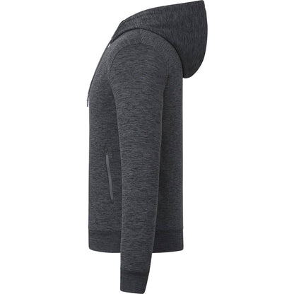Left View of Grey tentree Stretch Knit Zip Up - Men's plain