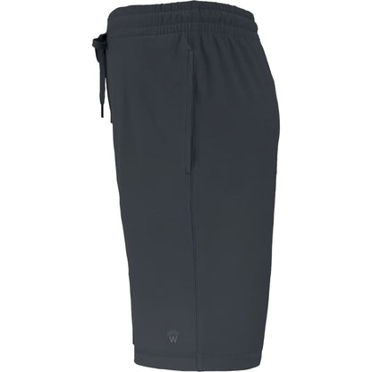 Left View of Grey WELLABLE Men's Knit Short plain