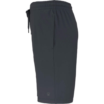 Left View of Grey WELLABLE Men's Knit Short plain