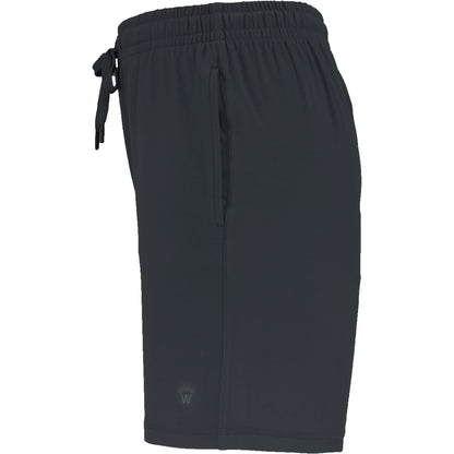 Left View of Grey WELLABLE Women's Knit Short plain