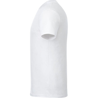 Left View of White tentree Organic Cotton Short Sleeve Tee - Men's plain
