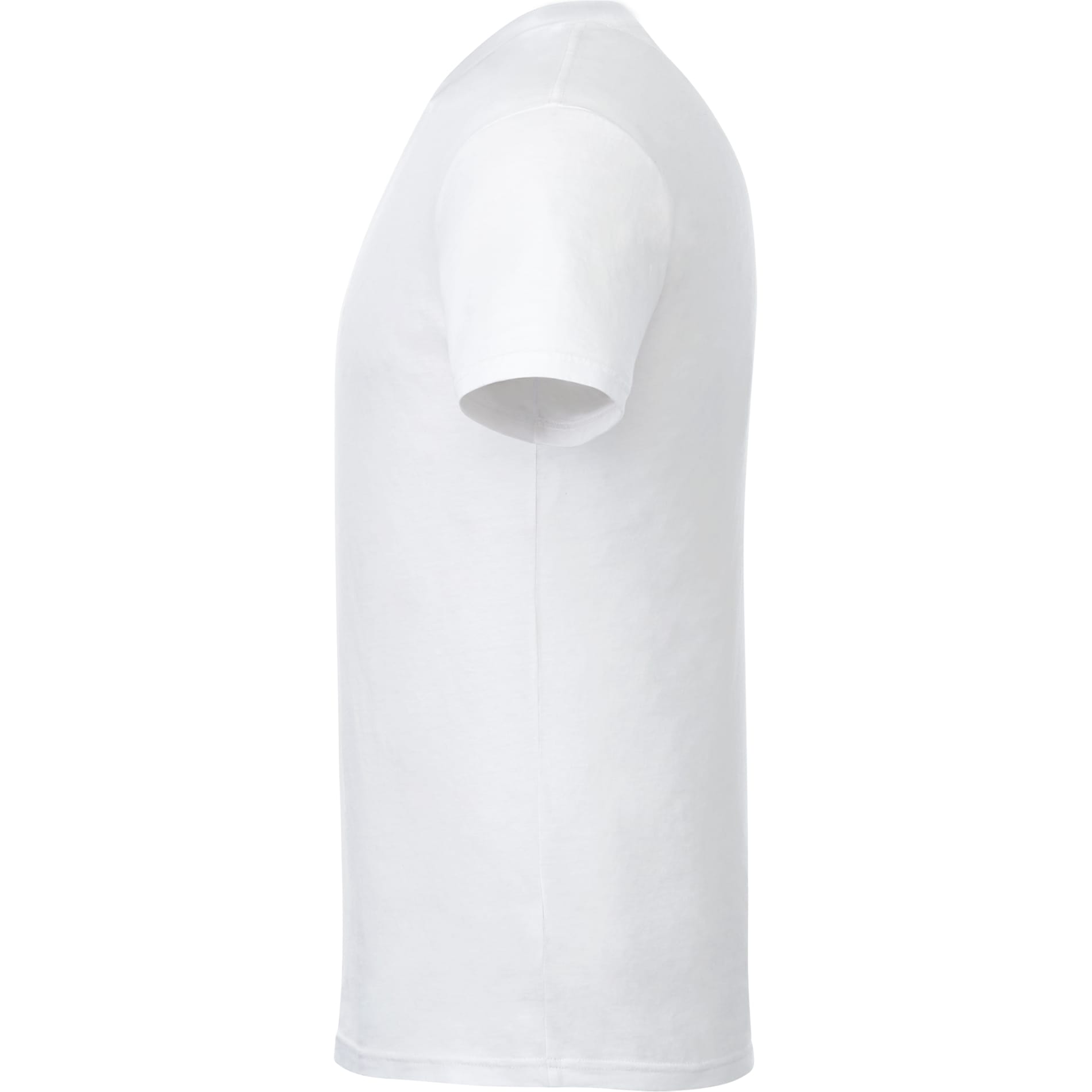 Left View of White tentree Organic Cotton Short Sleeve Tee - Men's plain