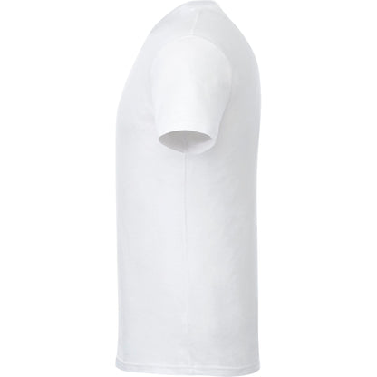 Left View of White tentree Organic Cotton Short Sleeve Tee - Men's plain
