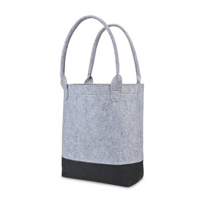 Light Grey/Black Out of the Woods® Felt Colorblock Tall Tote plain