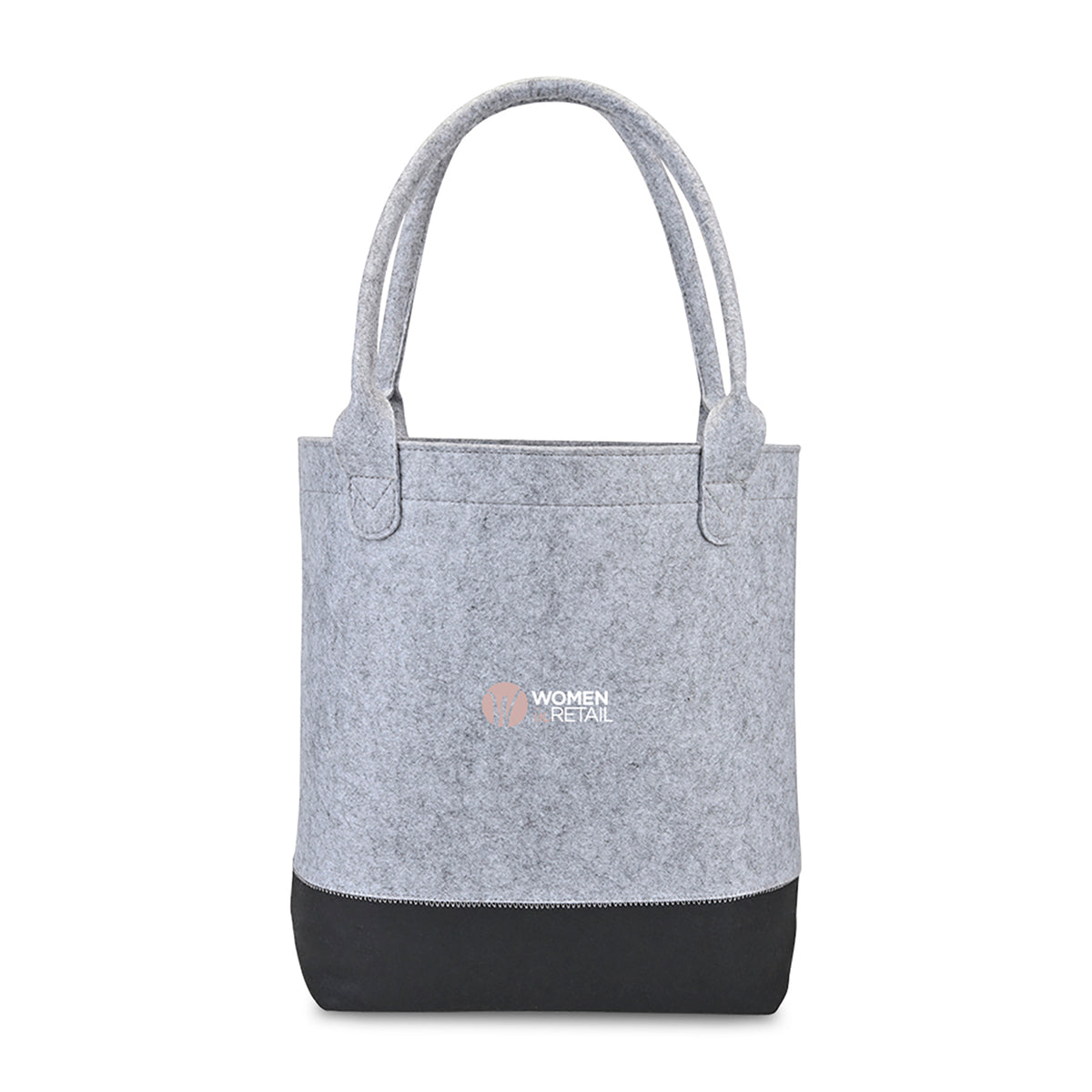 Light Grey/Black Out of the Woods® Felt Colorblock Tall Tote