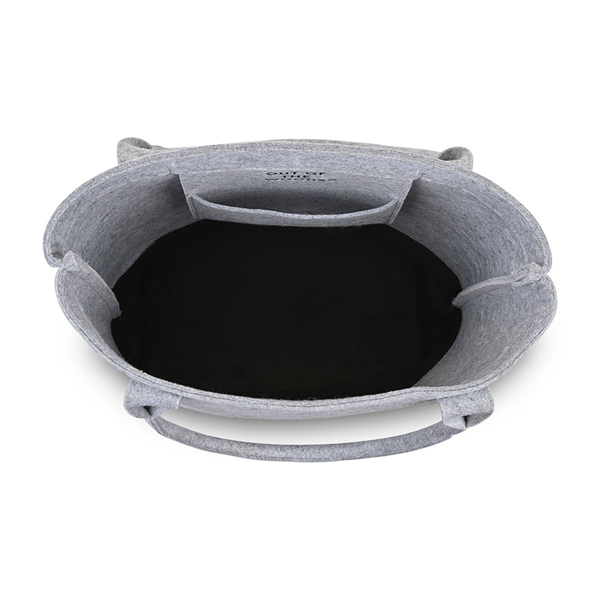 Light Grey/Black Out of the Woods® Felt Colorblock Tall Tote