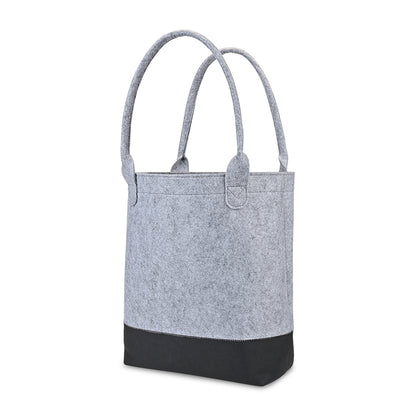 Light Grey/Black Out of the Woods® Felt Colorblock Tall Tote