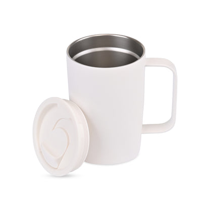Marshmallow Aviana™ Rowan Recycled Mug - 15 Oz. plain