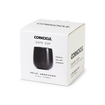 Matte Black CORKCICLE® Cafe Cup - 8 Oz. plain