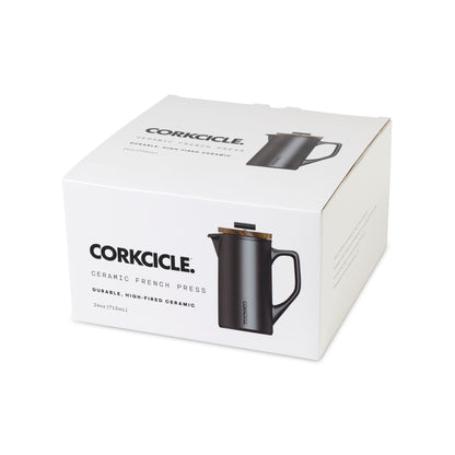Matte Black CORKCICLE® Cafe French Press plain