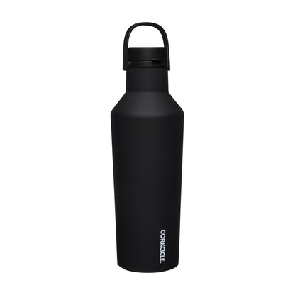 Matte Black CORKCICLE® Sport Canteen Soft Touch 32 oz plain