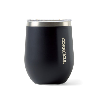 Matte Black CORKCICLE® Stemless Wine Cup - 12 Oz. plain
