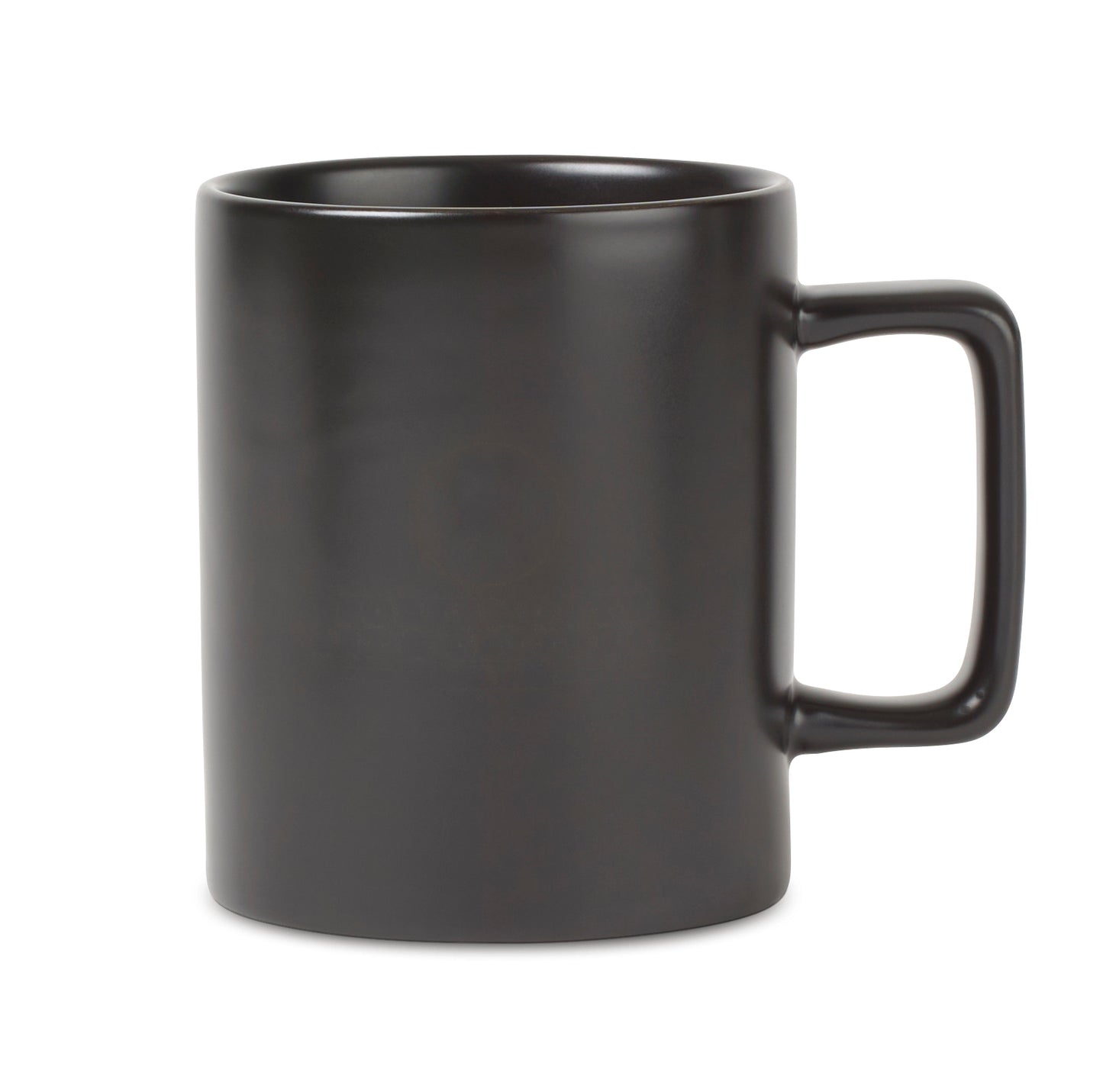 Matte Black Soleil Ceramic Mug - 12 oz. plain