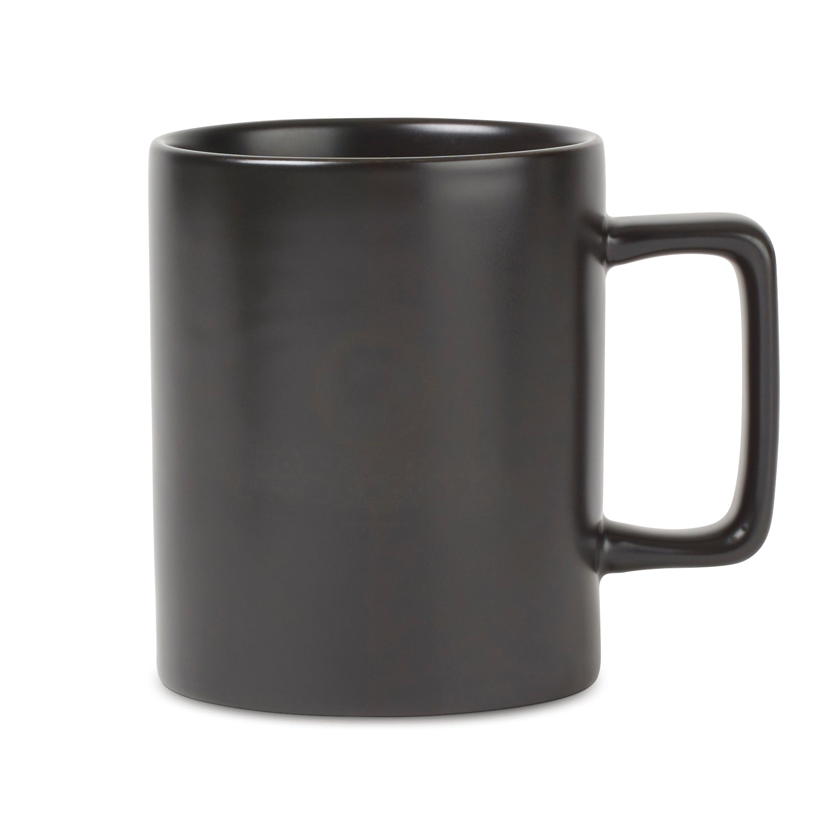 Matte Black Soleil Ceramic Mug - 12 oz. plain
