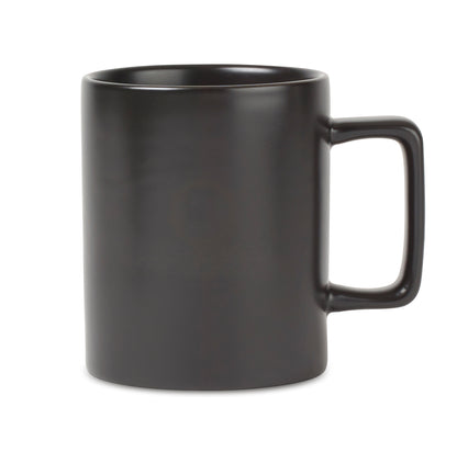 Matte Black Soleil Ceramic Mug - 12 oz. plain
