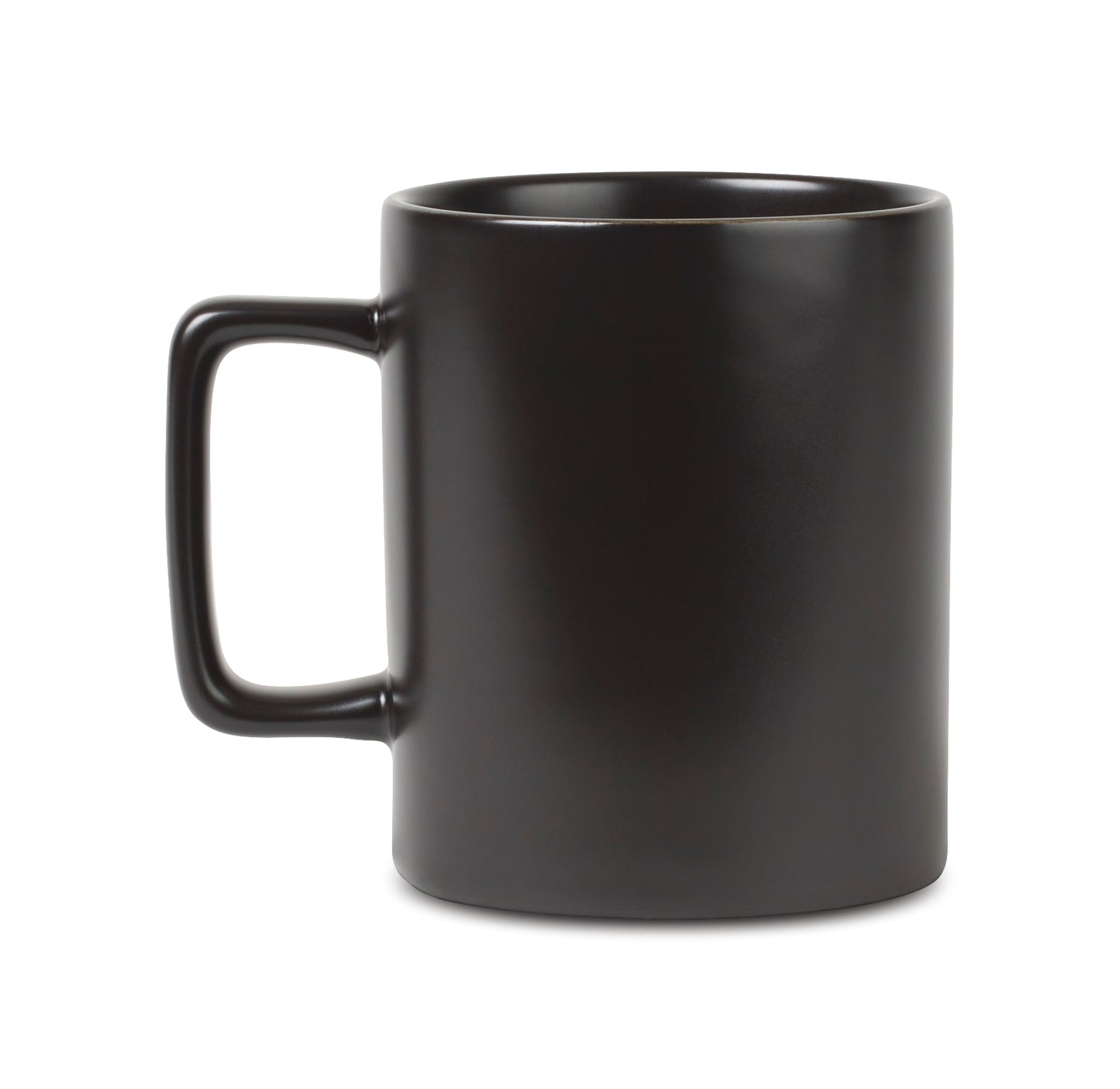 Matte Black Soleil Ceramic Mug - 12 oz. plain