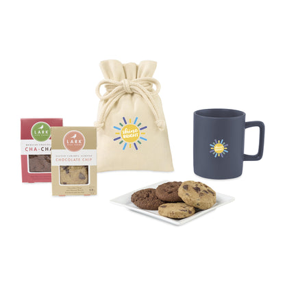 Matte Navy Lark Welcoming Cookie Treat Mug Stuffer