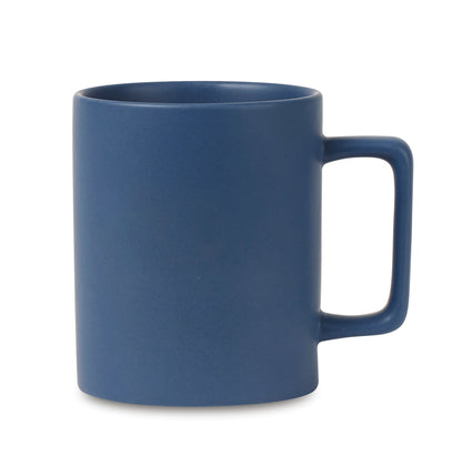 Matte Navy Soleil Ceramic Mug - 12 oz. plain