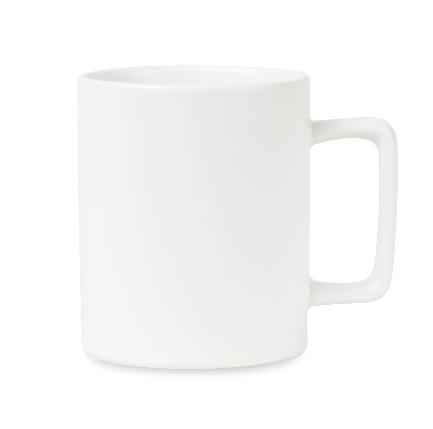 Matte White Soleil Ceramic Mug - 12 oz. plain