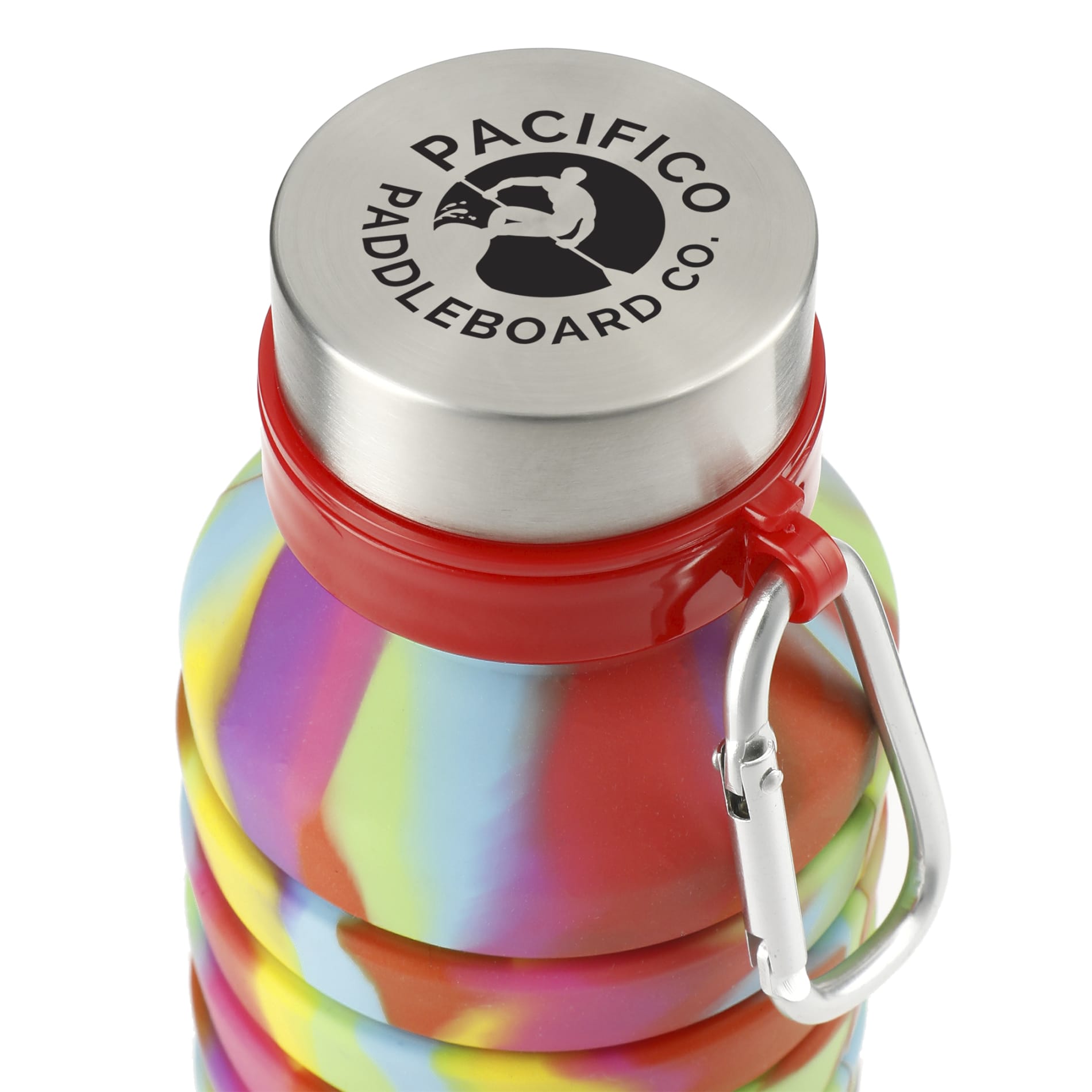 Multi Zigoo Silicone Collapsible Bottle 18oz - Tie Dye