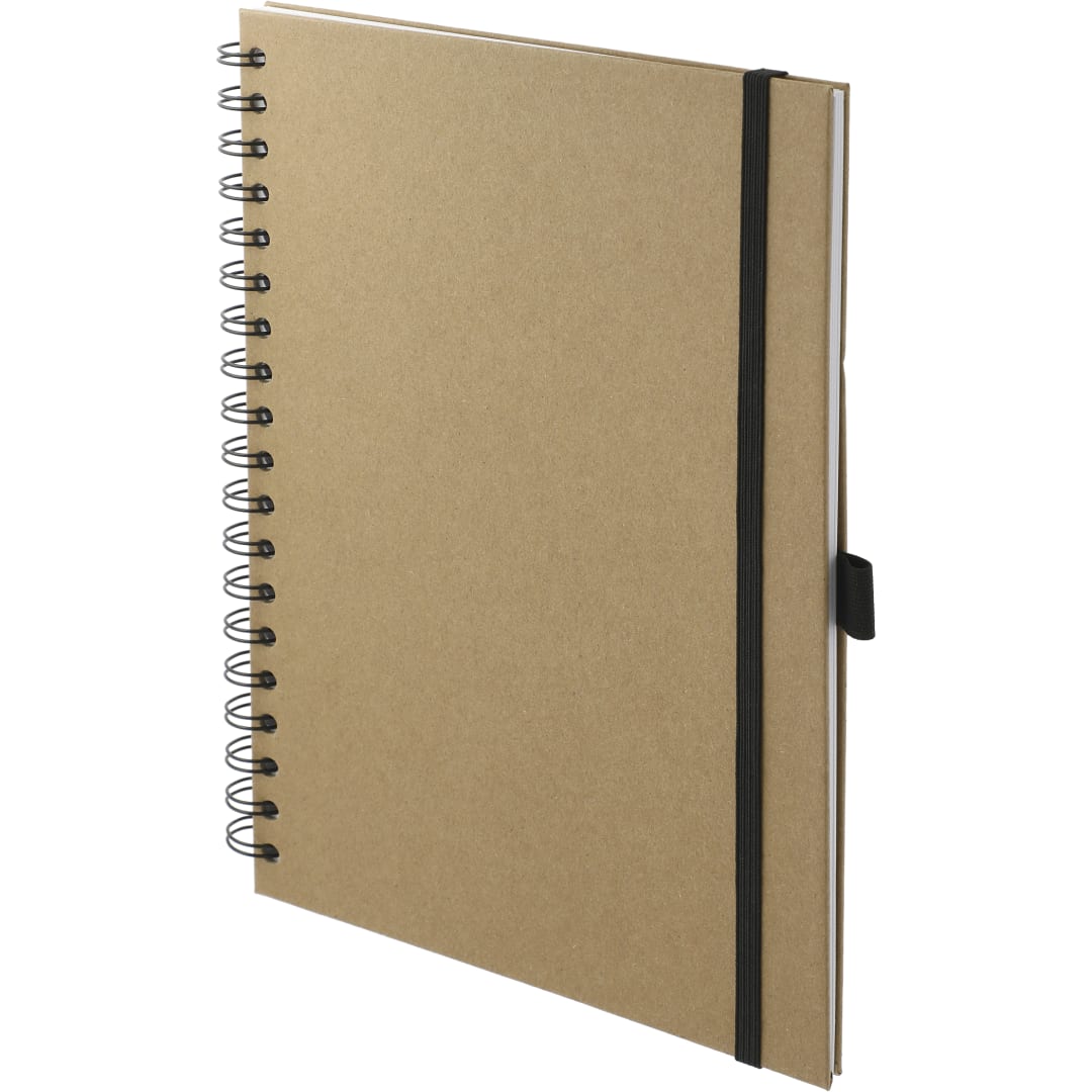 Natural FSC® Mix 7" x 10" Large Spiral Journal plain