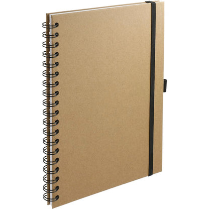 Natural FSC® Mix 7" x 10" Large Spiral Journal plain