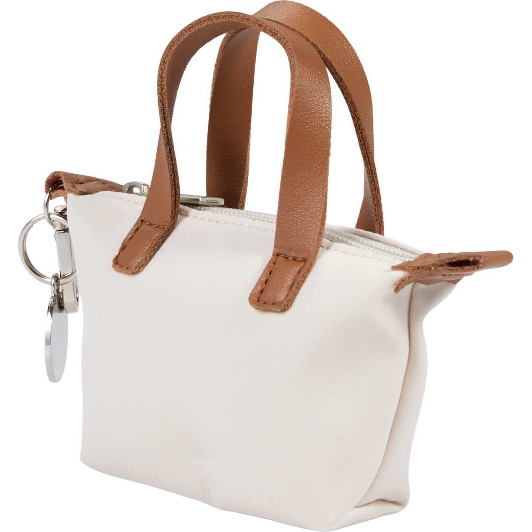 Natural Mini Fontaine Tote Charm plain