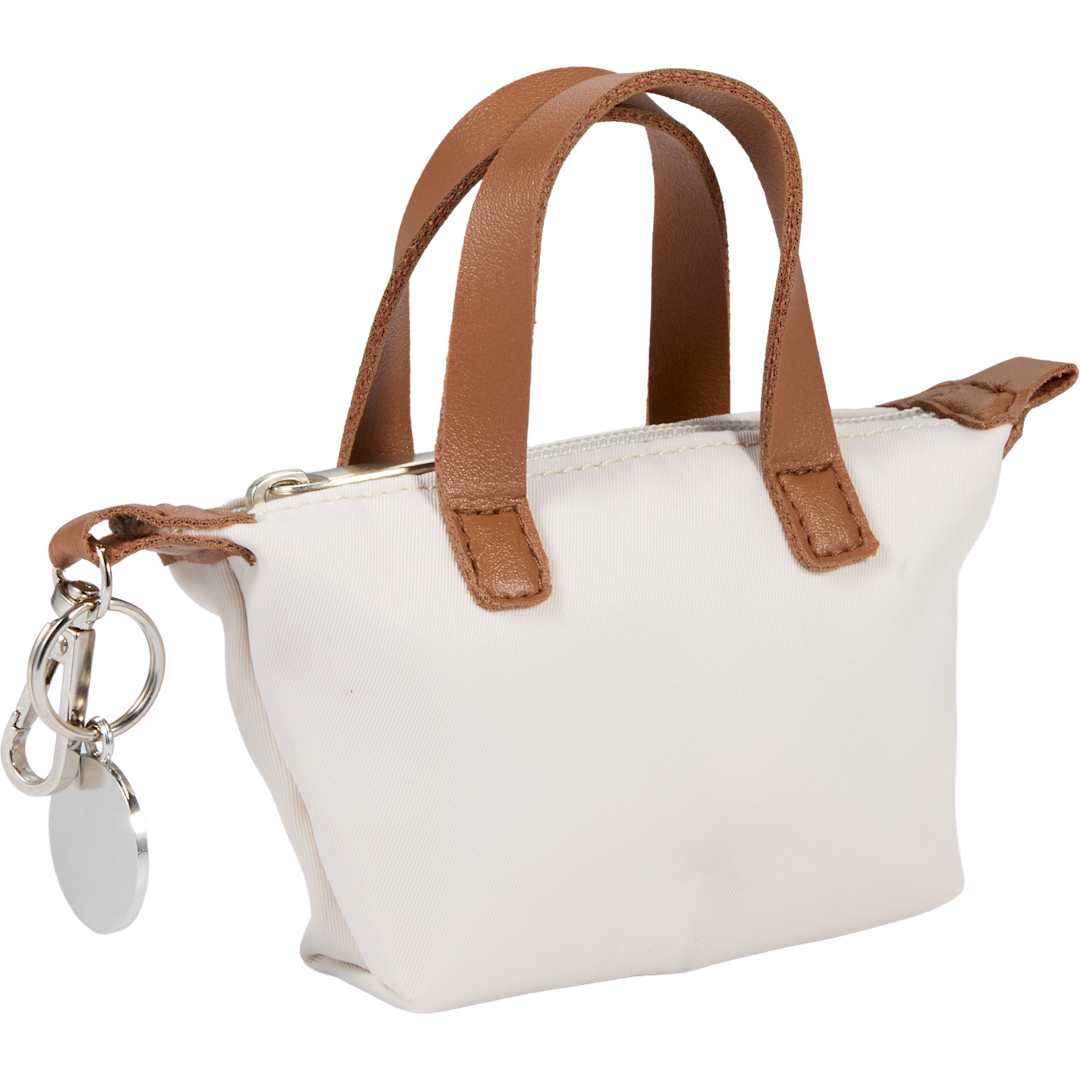 Natural Mini Fontaine Tote Charm plain