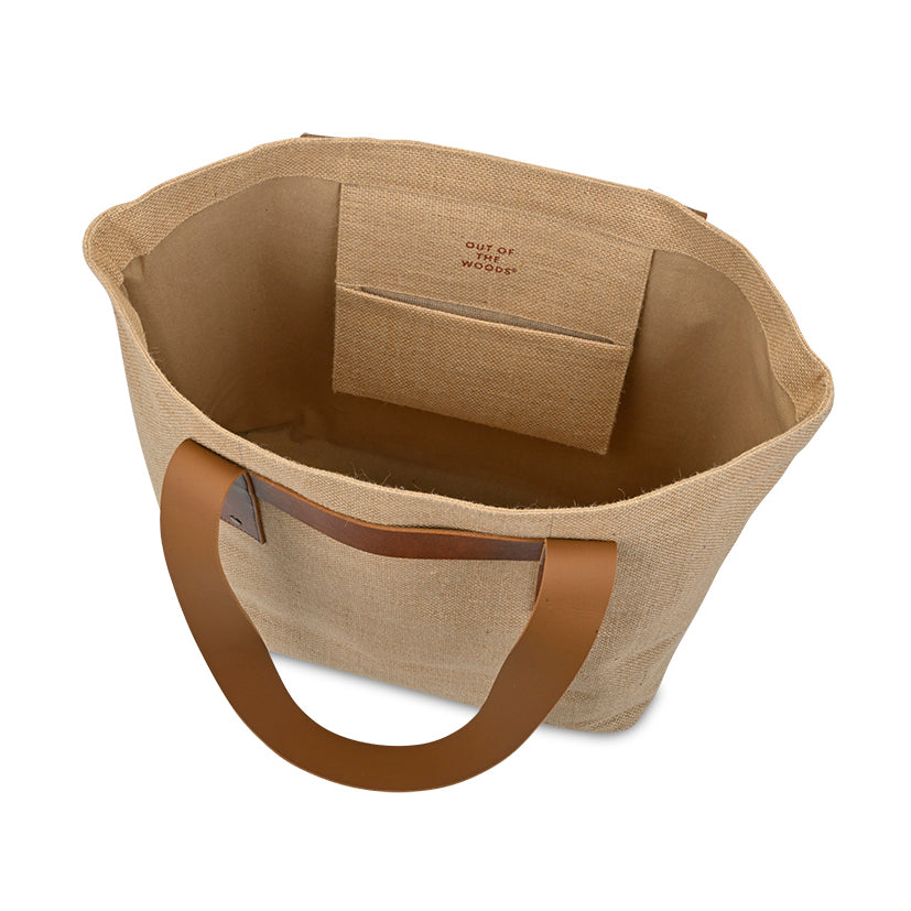 Natural Out of the Woods® Jute T-Strap Tote plain