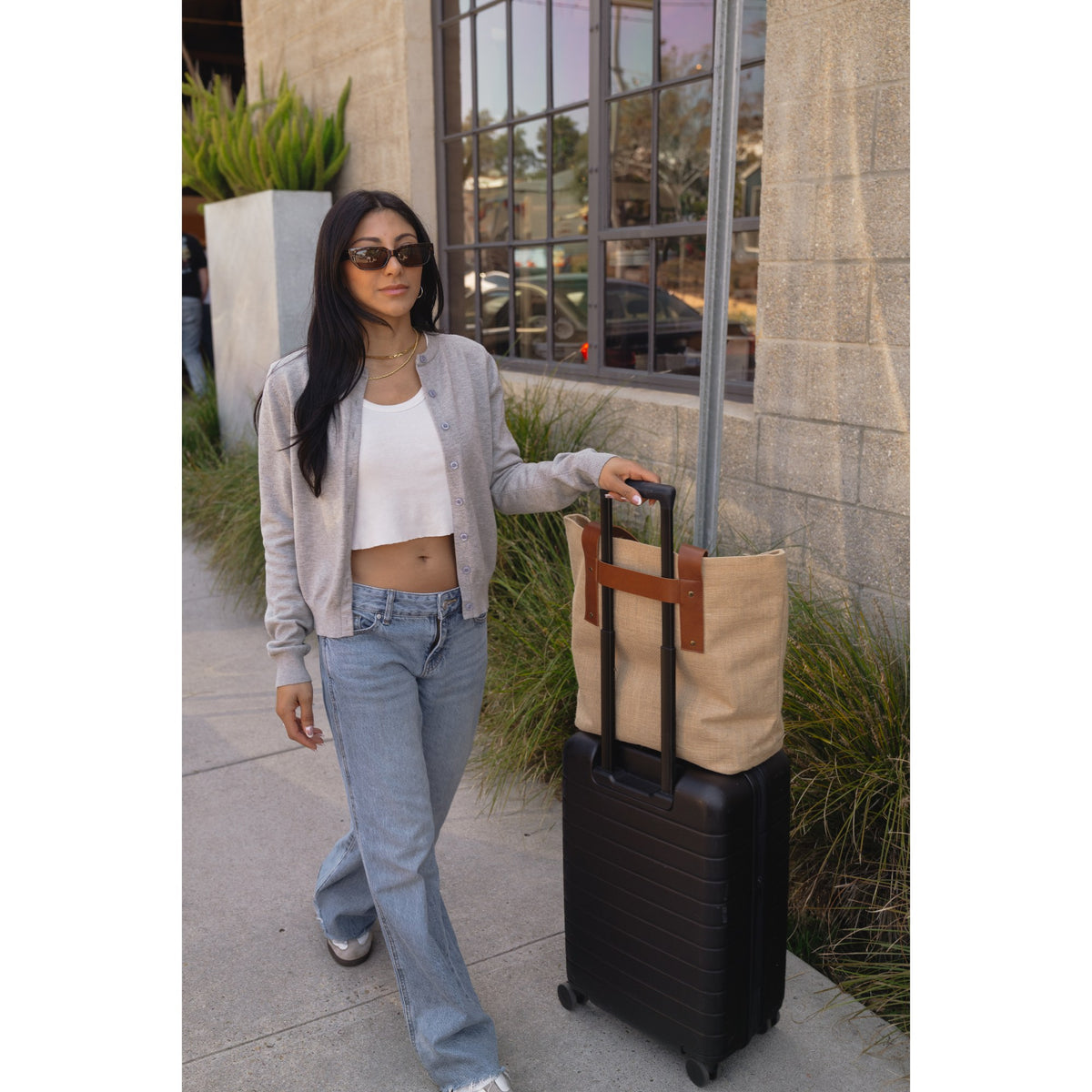 Natural Out of the Woods® Jute T-Strap Tote