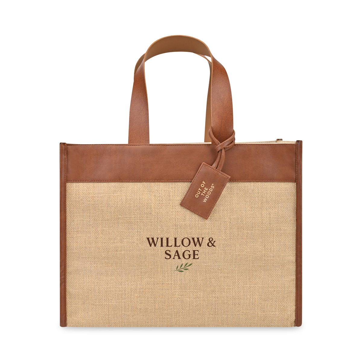 Natural Out of the Woods® Jute Trim Box Tote