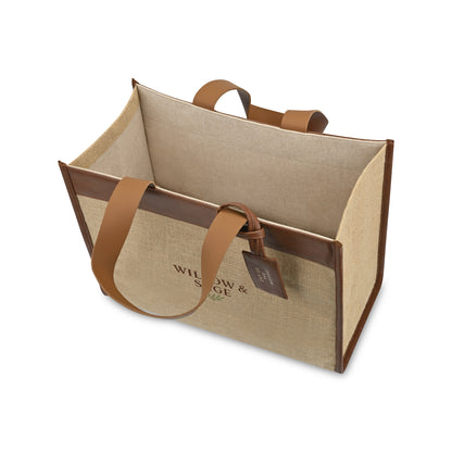 Natural Out of the Woods® Jute Trim Box Tote