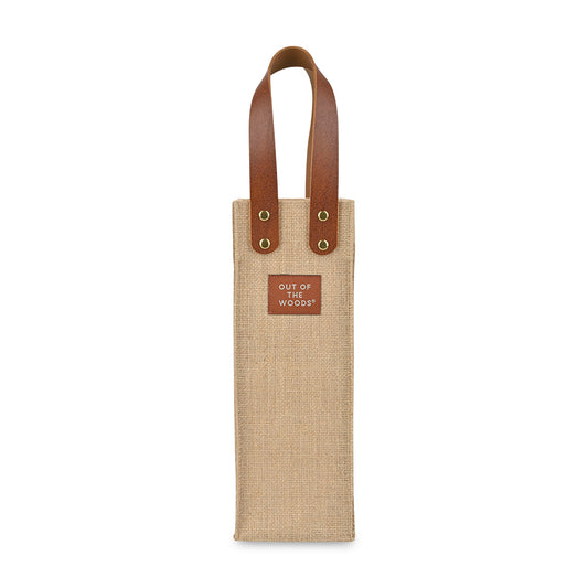 Natural Out of the Woods® Jute Wine Tote plain