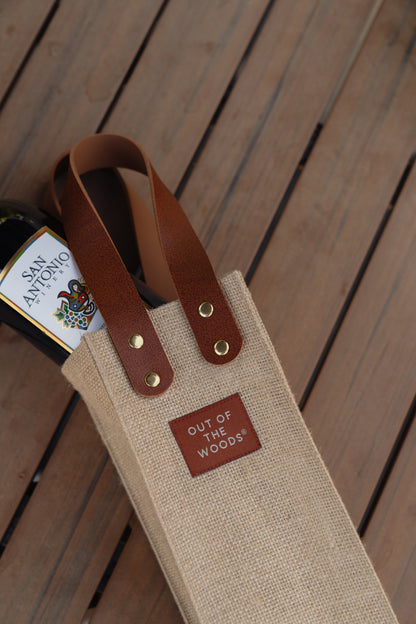 Natural Out of the Woods® Jute Wine Tote