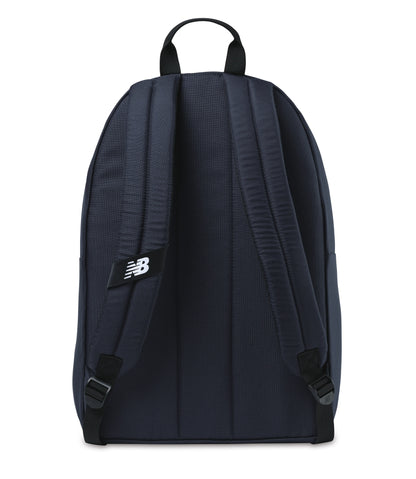 Navy Blue New Balance® Logo Round Backpack plain