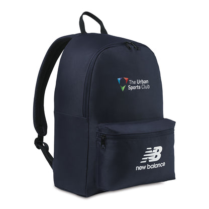 Navy Blue New Balance® Logo Round Backpack