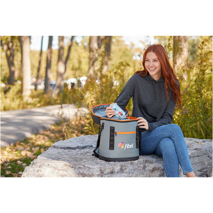 Orange 20 Can Backpack Cooler